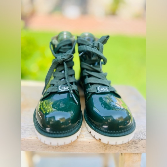 Circus by Sam Edelman Women's Kascade Rain Boot Hunter Green Shiny size 7 - Picture 6 of 13
